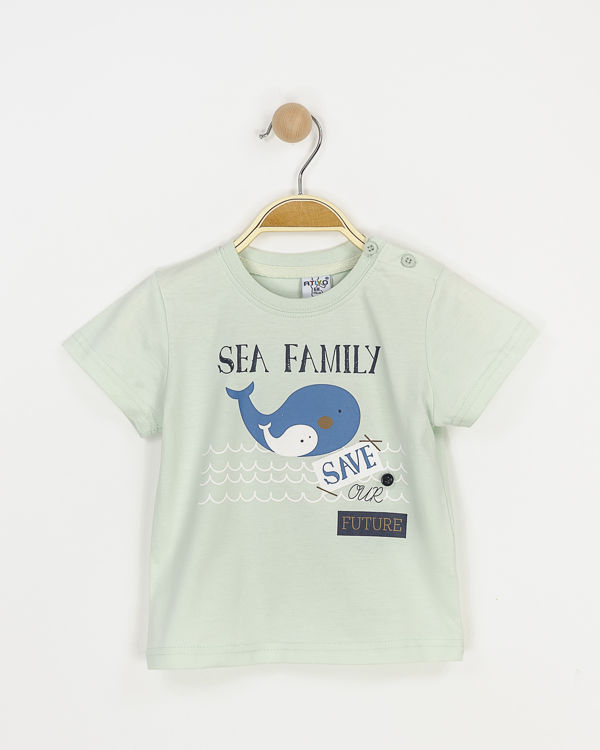 Picture of A0649 100% COTTON T-SHIRT SEA FAMILY